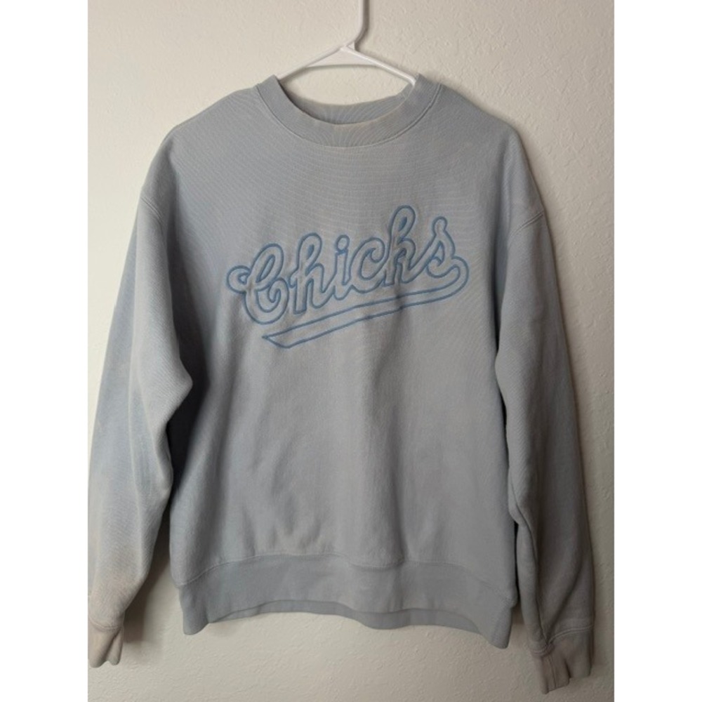 47 Brand The Chicks Light Blue Crewneck Sweatshirt Womens Small Band Merch